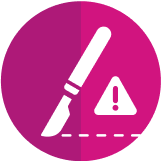 Scalpel surgery icon