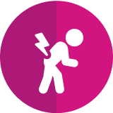 Person in pain icon