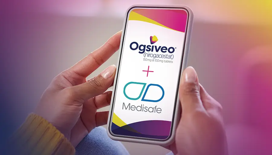 Graphic of the OGSIVEO® (nirogacestat) Digital Companion