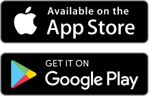 Apple App Store download icon,
Google Play Store download icon