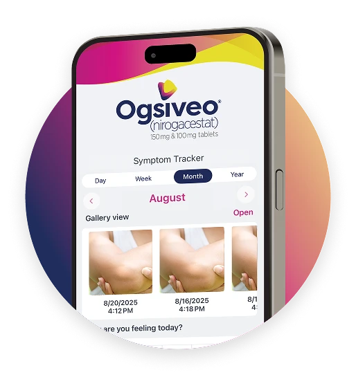 Phone displaying the OGSIVEO Digital Companion app